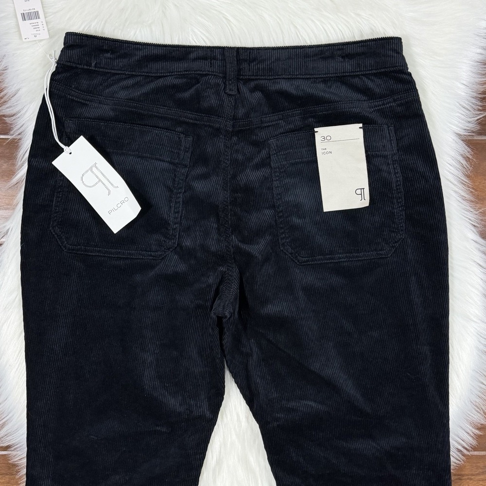 Pilcro Anthropologie Women's Size 30 Black The Icon Corduroy Flare Pants - Picture 7 of 10